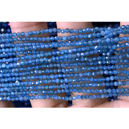 CTG121 Apatite Gemstone Beads Faceted Round 2mm 15" Strand