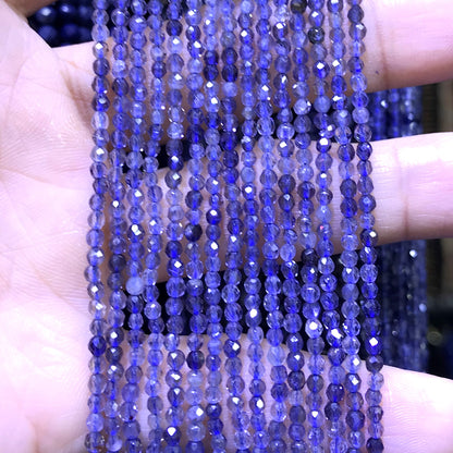 CTG128 Iolite Gemstone Beads Faceted Round 2mm 15" Strand