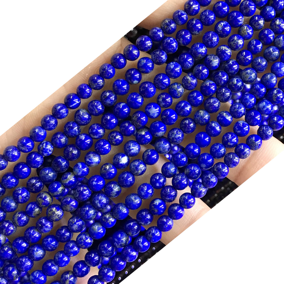 CTG17 Lapis Lazuli Gemstone Beads Smooth Round 4mm 15" Strand