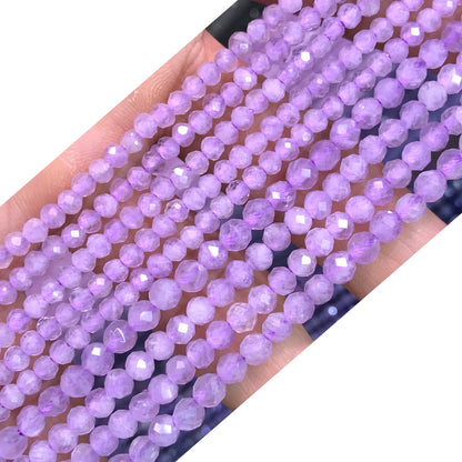 CTG212 Lavender Amethyst Beads Faceted Round 3mm 15" Strand