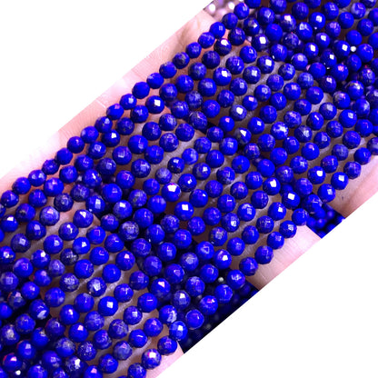 CTG223 Lapis Lazuli Gemstone Beads Faceted Round 3mm 15" Strand