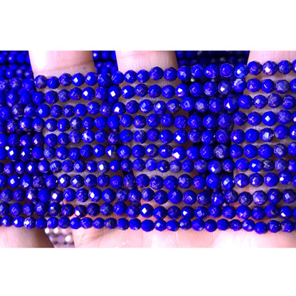 CTG223 Lapis Lazuli Gemstone Beads Faceted Round 3mm 15" Strand