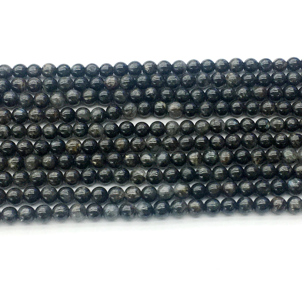 CAE01 Astrophyllite Gemstone Beads Smooth Round 4mm 15.5" Strand