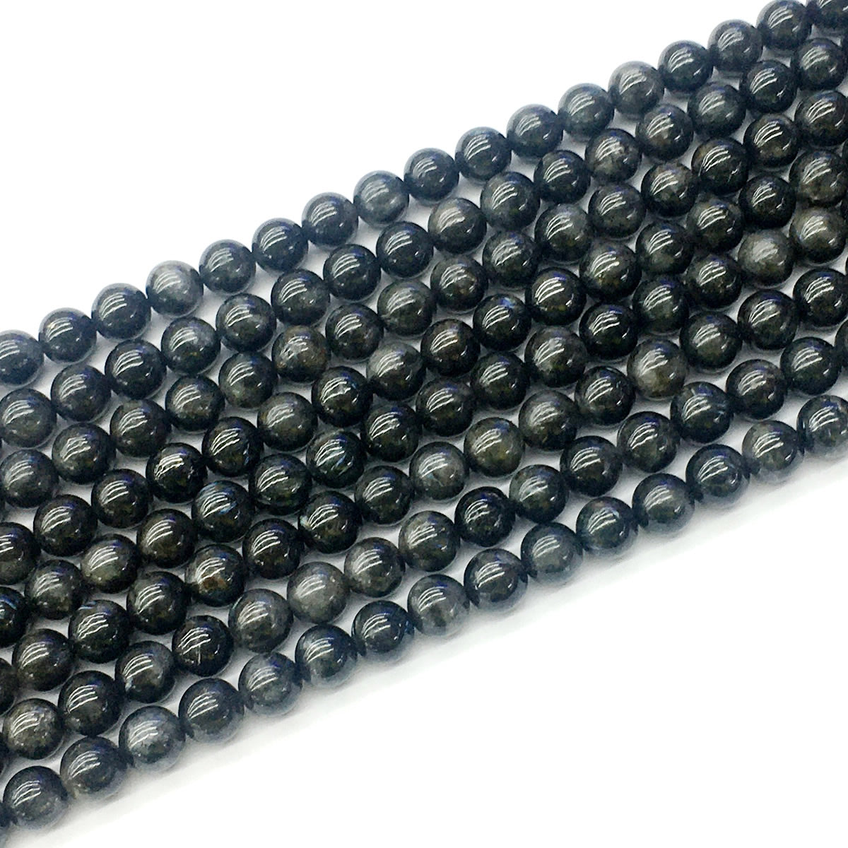 CAE02 Astrophyllite Gemstone Beads Smooth Round 6mm 15.5" Strand