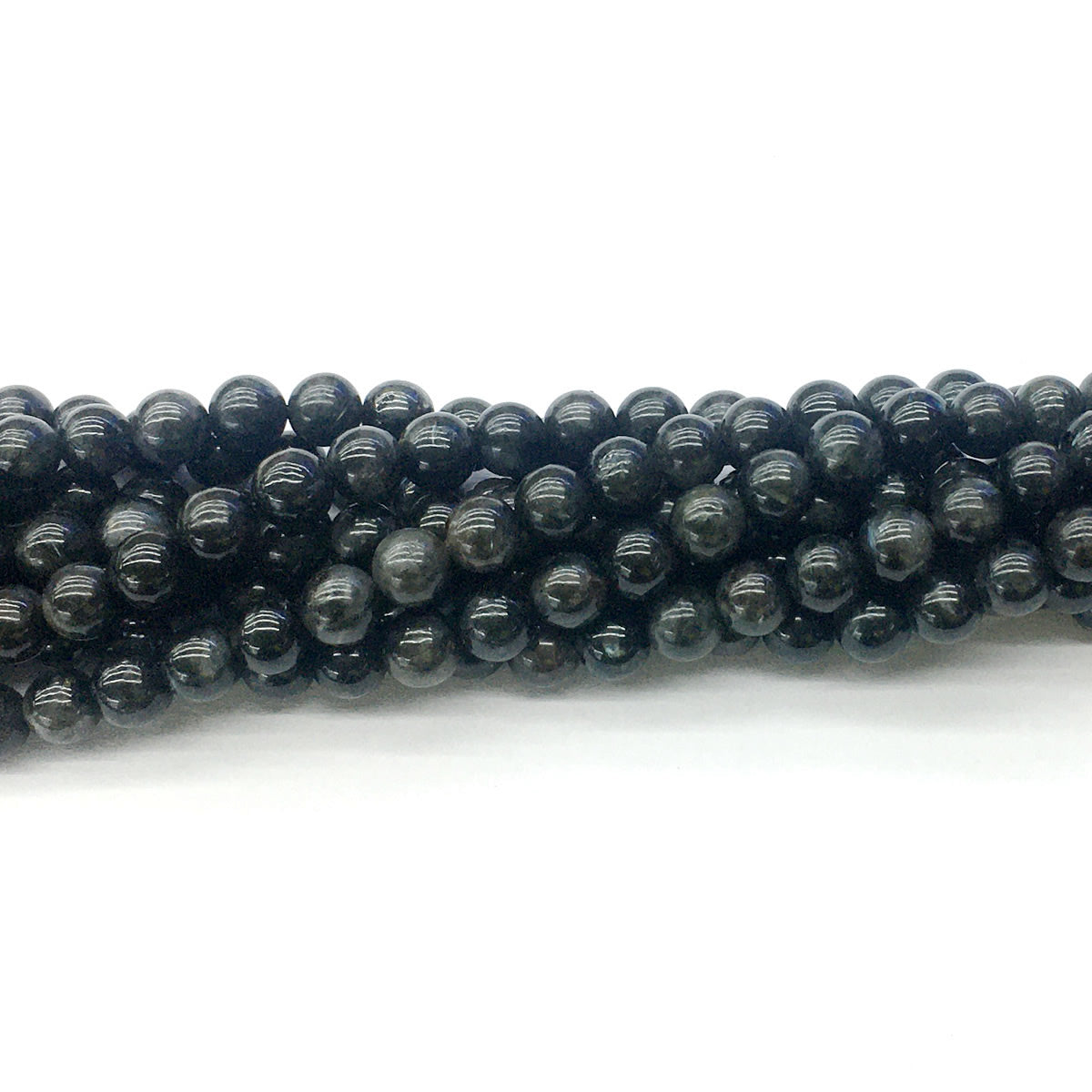 CAE02 Astrophyllite Gemstone Beads Smooth Round 6mm 15.5" Strand