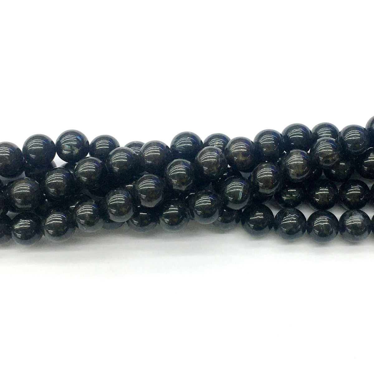 CAE03 Astrophyllite Gemstone Beads Smooth Round 8mm 15.5" Strand