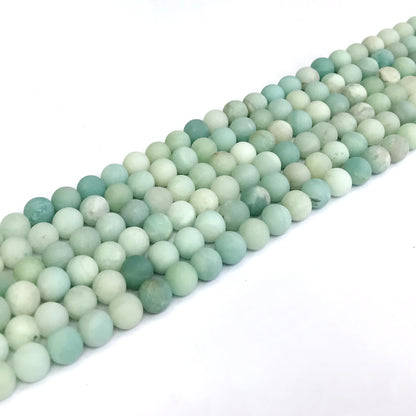 CAM14 Amazonite Gemstone Beads Matte Round 4mm 15" Strand