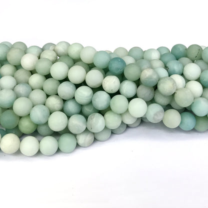 CAM14 Amazonite Gemstone Beads Matte Round 4mm 15" Strand