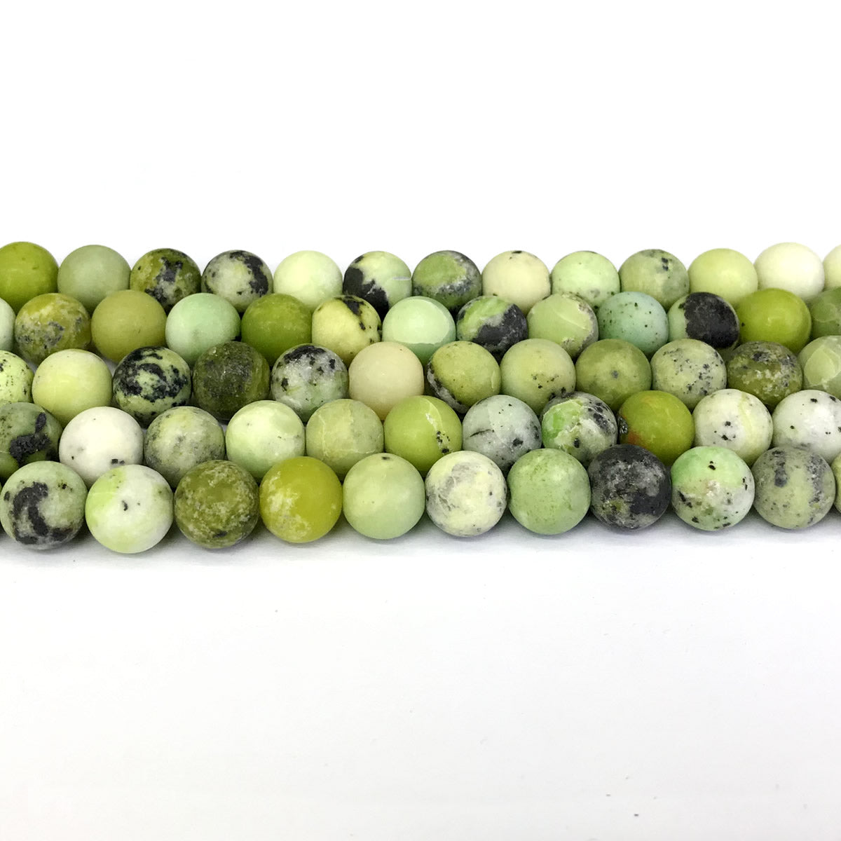 CAU03 Australia Chrysoprase Beads Matte Round 8mm 15" Strand