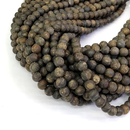 CBZ01 Bronzite Gemstone Beads Matte Round 4mm 15" Strand