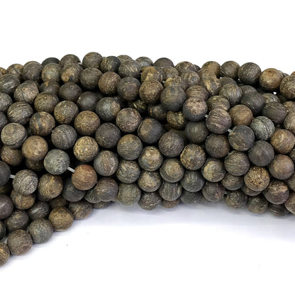 CBZ02 Bronzite Gemstone Beads Matte Round 6mm 15" Strand