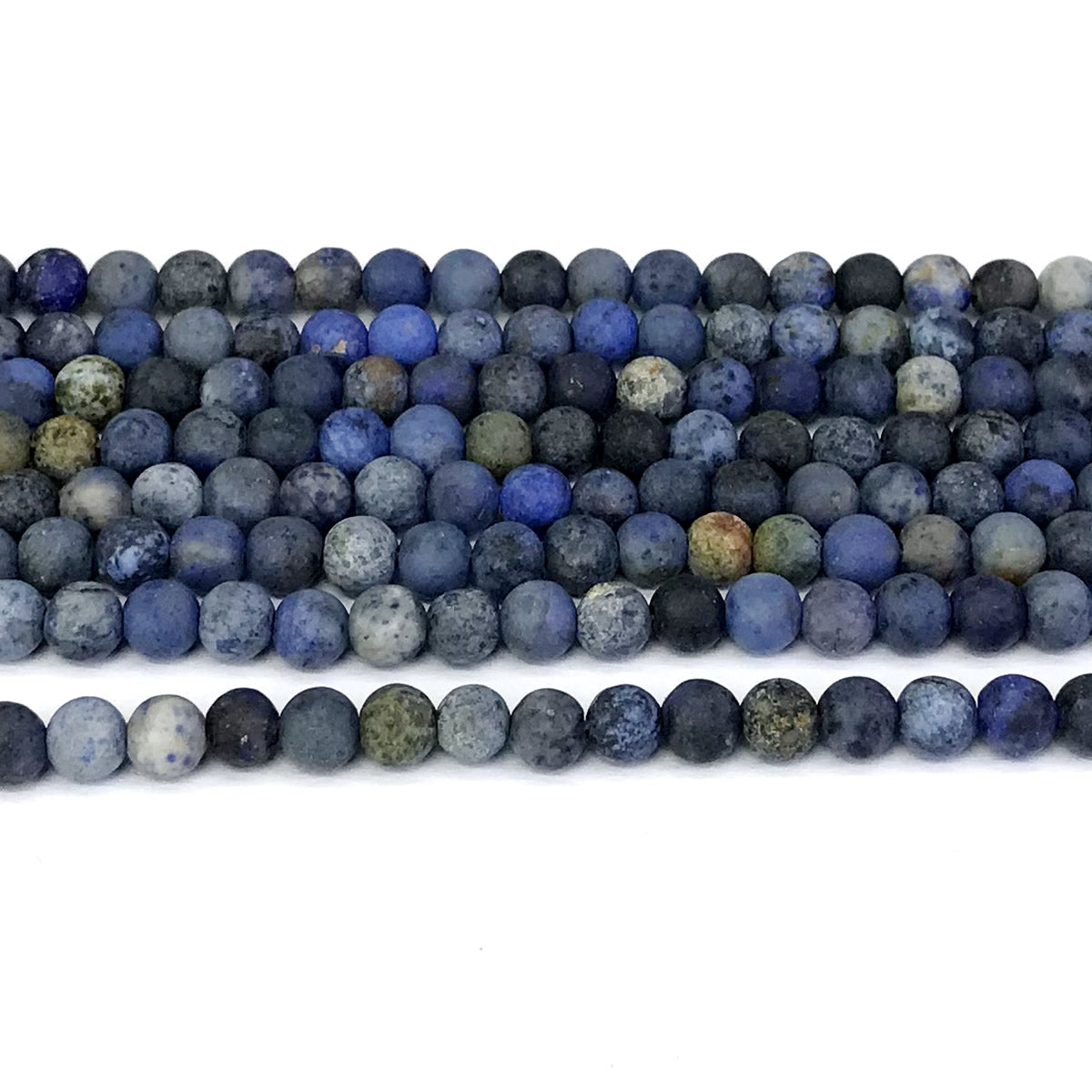 CDU08 Dumortierite Gemstone Beads Matte Round 4mm 15" Strand