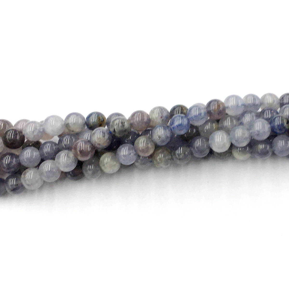 CIL02 Iolite Gemstone Beads Smooth Round 6mm 15.5" Strand