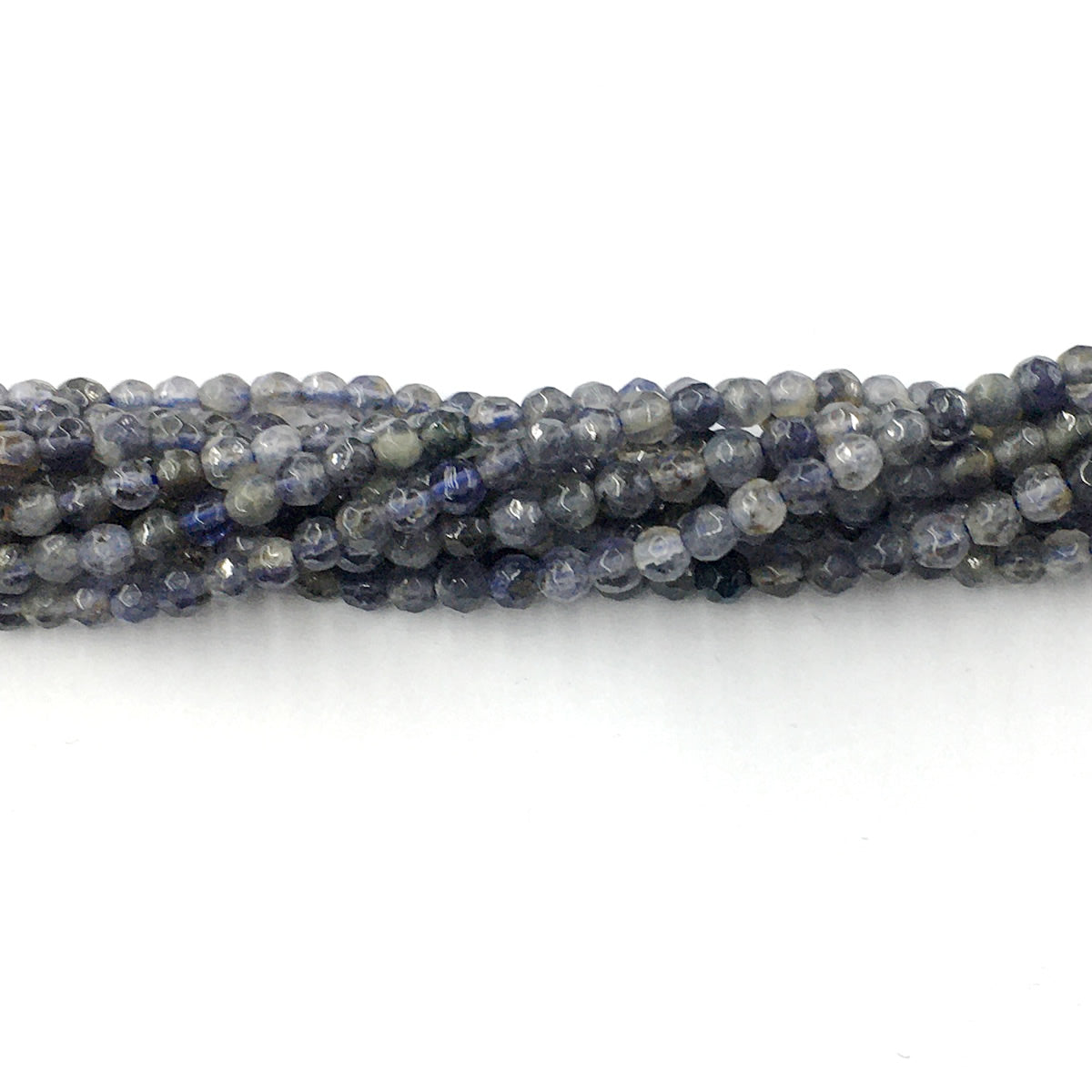 CIL09 Iolite Gemstone Beads Faceted Round 4mm 15.5" Strand