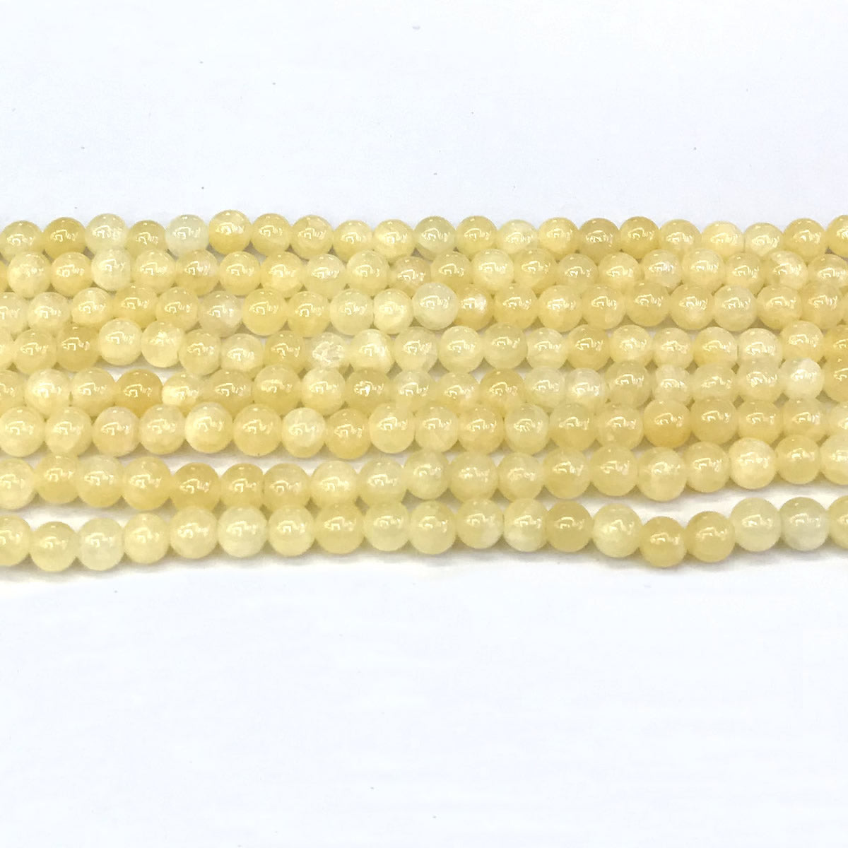 CJA129 Honey Jade Beads Smooth Round 4mm 15" Strand