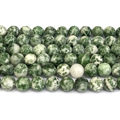 CJA142 Qinghai Jade Beads Smooth Round 12mm 15" Strand