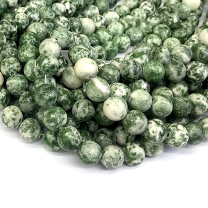 CJA142 Qinghai Jade Beads Smooth Round 12mm 15" Strand