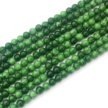 CJA18 Russian Jade Beads Smooth Round 4mm 15.5" Strand