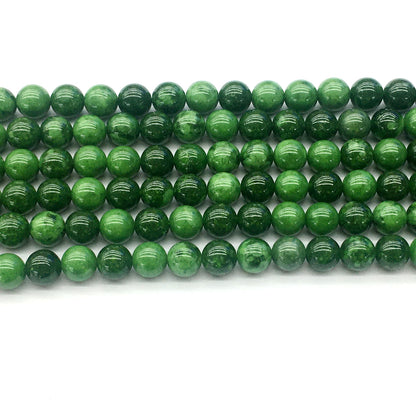 CJA19 Russian Jade Beads Smooth Round 6mm 15.5" Strand