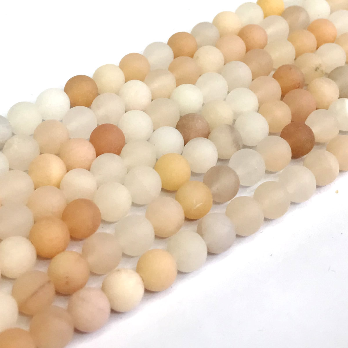 CJA59 Pink Aventurine Jade Beads Matte Round 8mm 15" Strand