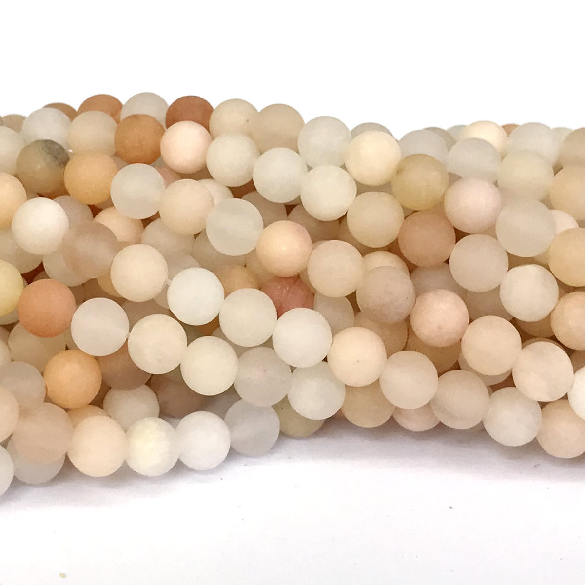 CJA61 Pink Aventurine Jade Beads Matte Round 12mm 15" Strand