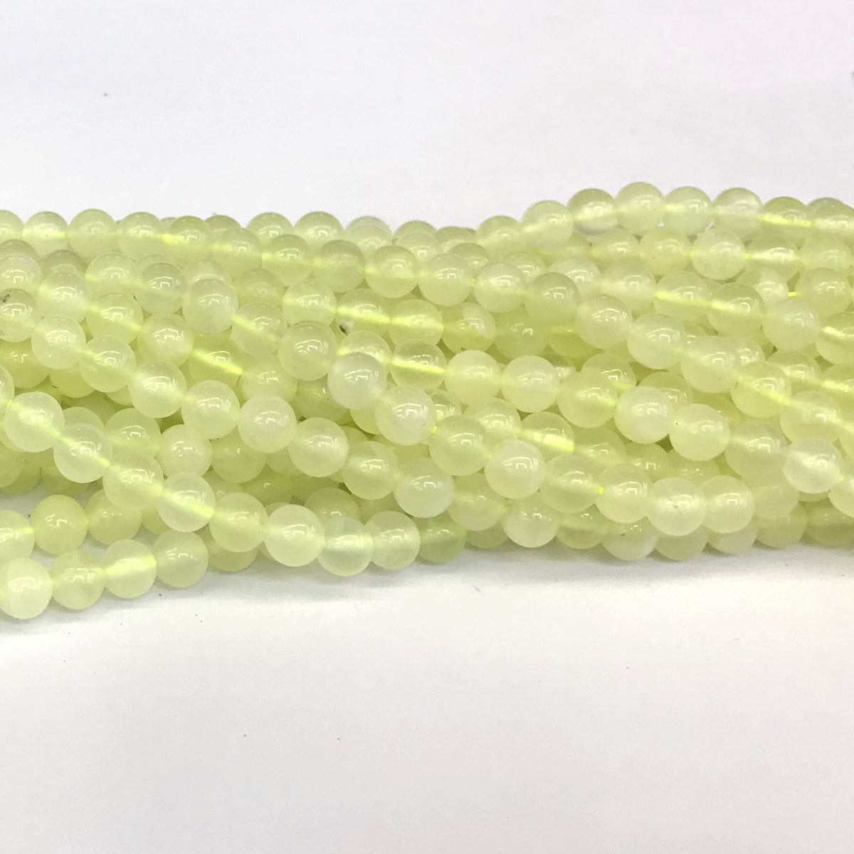 CJA73 New Jade Beads Smooth Round 4mm 15" Strand