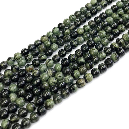 CJP183 Kambaba Jasper Beads Smooth Round 4mm 15" Strand