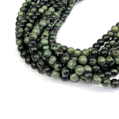 CJP184 Kambaba Jasper Beads Smooth Round 6mm 15" Strand