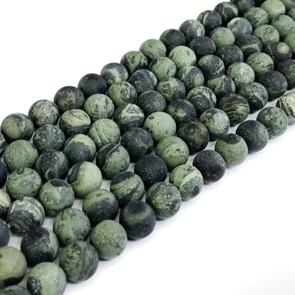 CJP300 Kambaba Jasper Beads Matte Round 12mm 15" Strand