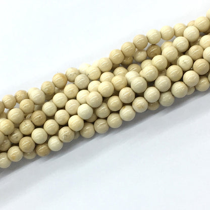 CJP66 River Stone Jasper Beads Smooth Round 6mm 15.5" Strand