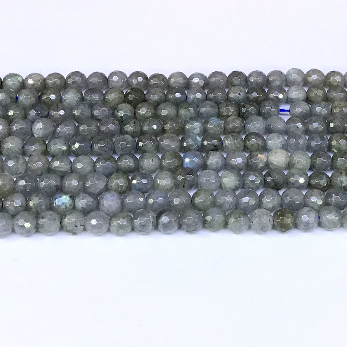 CLB02 Labradorite Gemstone Beads Faceted Round 6mm 15" Strand