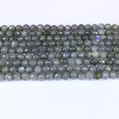 CLB02 Labradorite Gemstone Beads Faceted Round 6mm 15" Strand