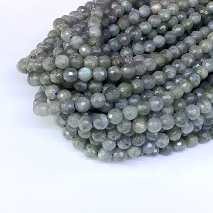 CLB02 Labradorite Gemstone Beads Faceted Round 6mm 15" Strand