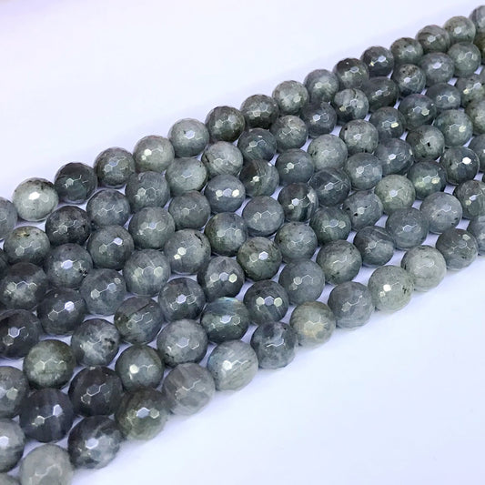 CLB03 Labradorite Gemstone Beads Faceted Round 8mm 15" Strand