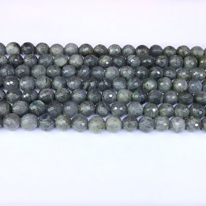 CLB03 Labradorite Gemstone Beads Faceted Round 8mm 15" Strand