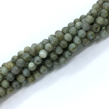 CLB07 Labradorite Gemstone Beads Smooth Round 6mm 15.5" Strand