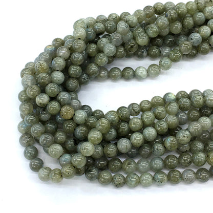 CLB07 Labradorite Gemstone Beads Smooth Round 6mm 15.5" Strand