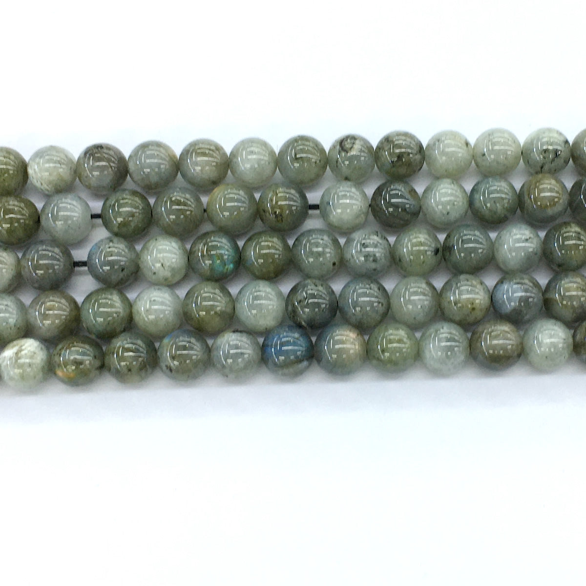 CLB09 Labradorite Gemstone Beads Smooth Round 10mm 15.5" Strand