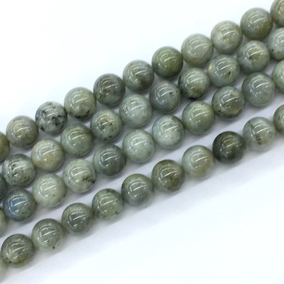 CLB10 Labradorite Gemstone Beads Smooth Round 12mm 15.5" Strand