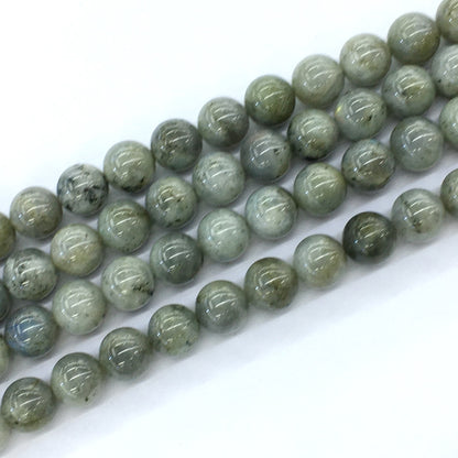 CLB10 Labradorite Gemstone Beads Smooth Round 12mm 15.5" Strand