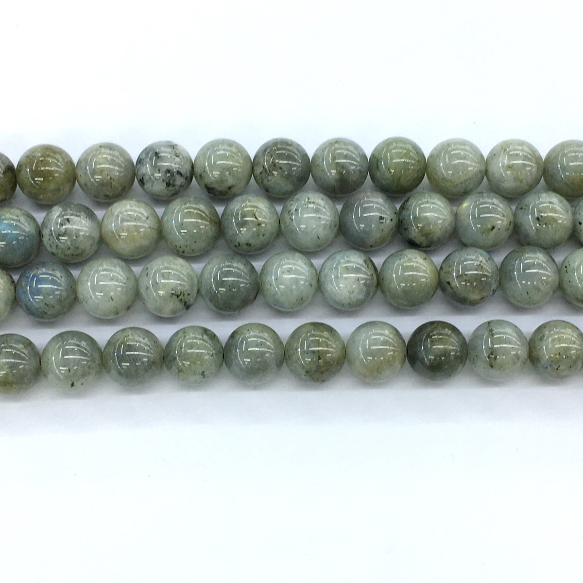 CLB10 Labradorite Gemstone Beads Smooth Round 12mm 15.5" Strand