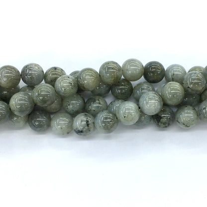 CLB10 Labradorite Gemstone Beads Smooth Round 12mm 15.5" Strand