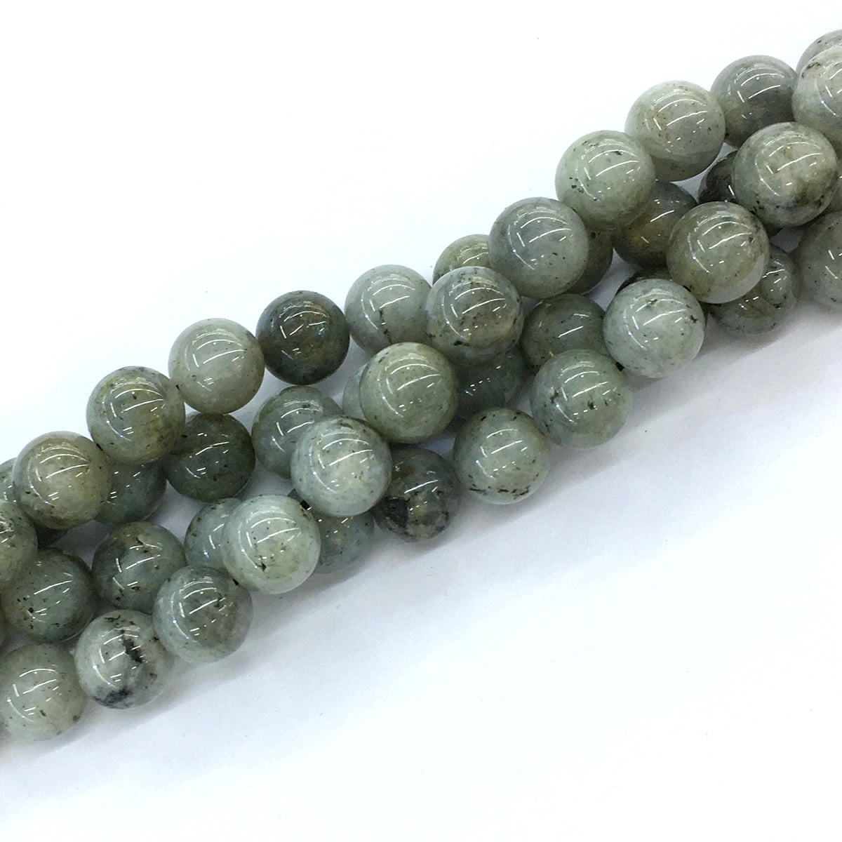 CLB10 Labradorite Gemstone Beads Smooth Round 12mm 15.5" Strand