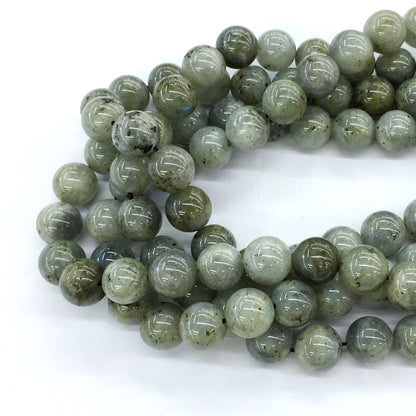 CLB10 Labradorite Gemstone Beads Smooth Round 12mm 15.5" Strand