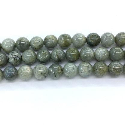 CLB11 Labradorite Gemstone Beads Smooth Round 14mm 15.5" Strand