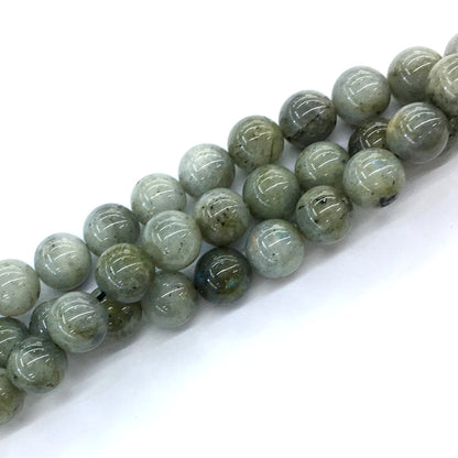 CLB11 Labradorite Gemstone Beads Smooth Round 14mm 15.5" Strand