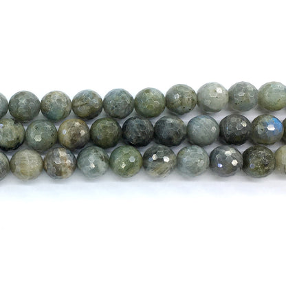 CLB20 Labradorite Gemstone Beads Faceted Round 14mm 15.5" Strand