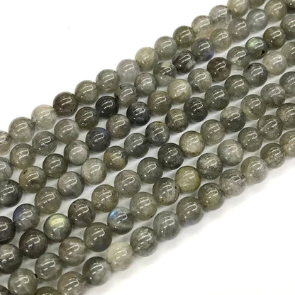 CLB41 Labradorite Gemstone Beads Smooth Round 6mm 15.5" Strand