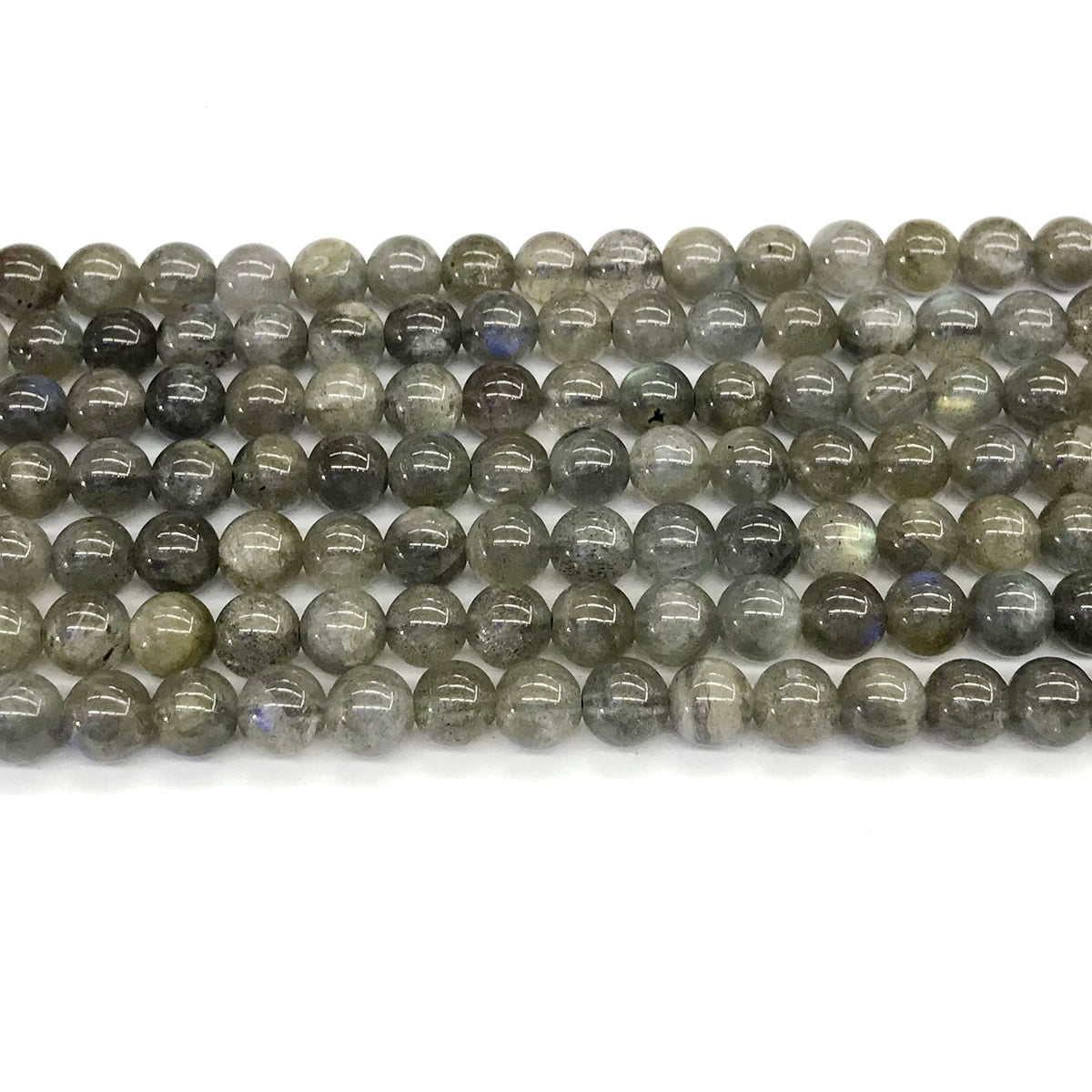 CLB41 Labradorite Gemstone Beads Smooth Round 6mm 15.5" Strand