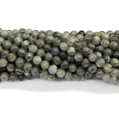 CLB41 Labradorite Gemstone Beads Smooth Round 6mm 15.5" Strand